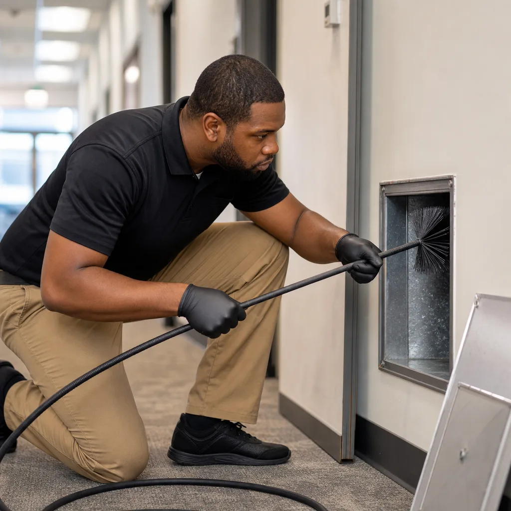 Illustration for commercial duct cleaning